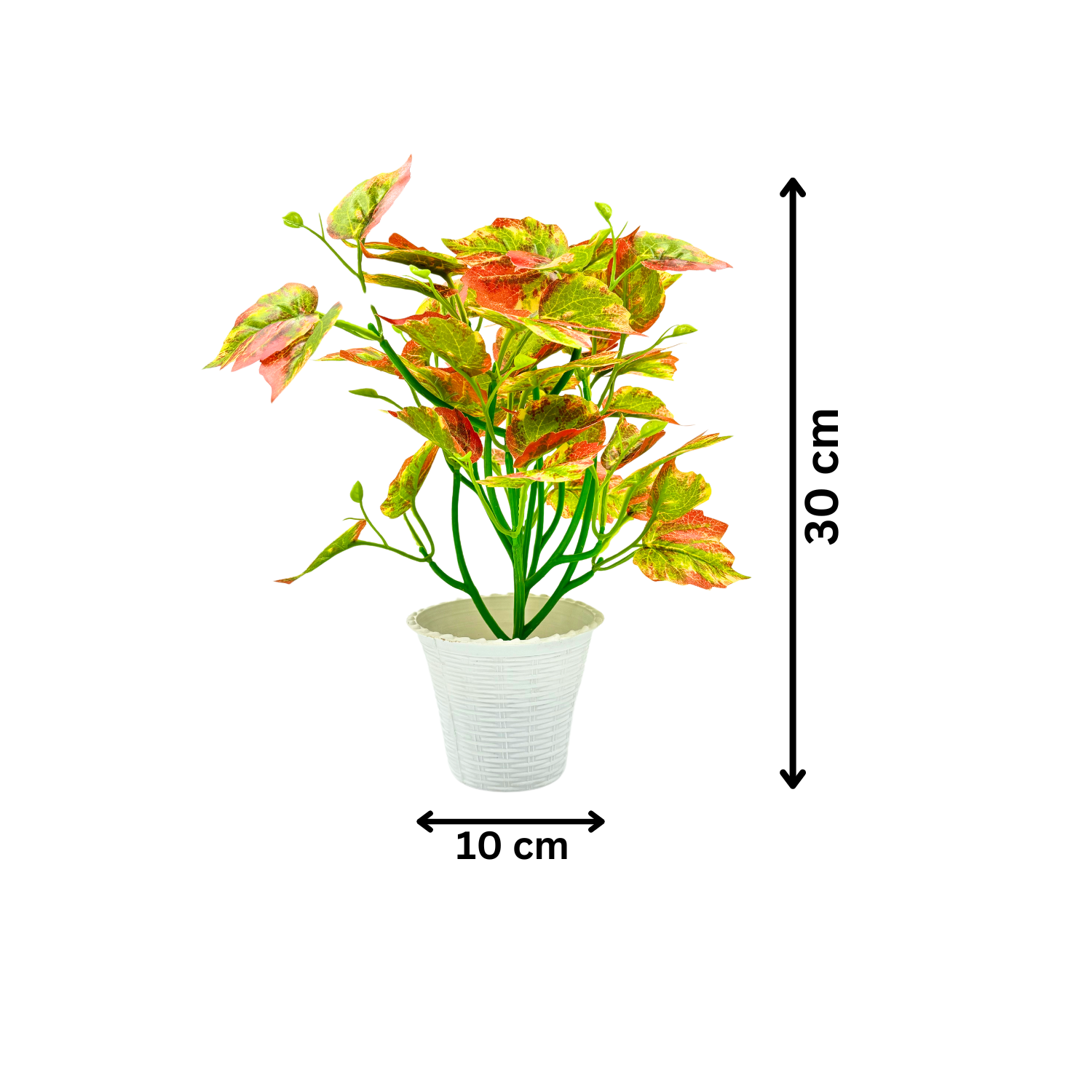 Artificial Plants with Pot Showcase Decoration Plants Leaf | Fake Plant | Artificial Plants for Home Decor Office Gifting Plants Decorative Potted Plants (RV-AP19) - Image 2